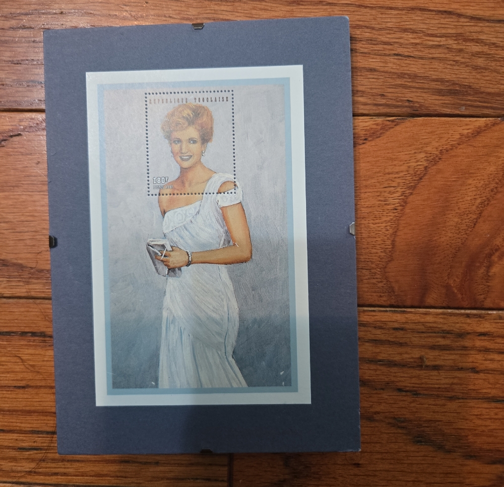 PRINCESS DIANA 4 1/2 X 6 Frameable (WHITE CHIFFON EVENING DRESS)